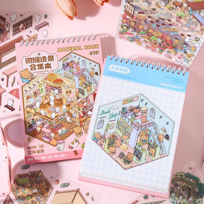 Livre d’Autocollants Créatifs “Sunny Town” (49 pièces)