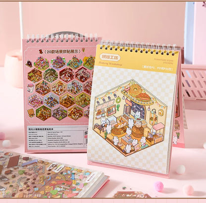 Livre d’Autocollants Créatifs “Sunny Town” (49 pièces)